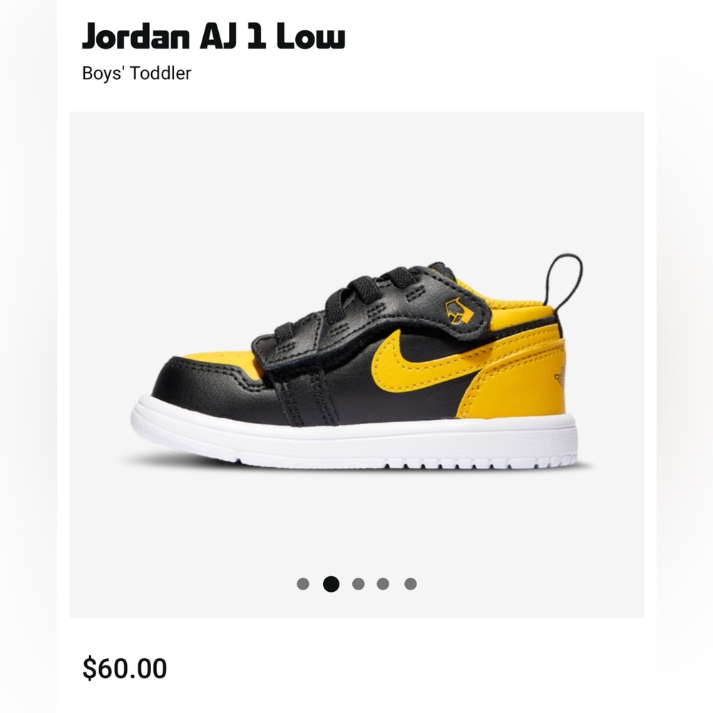 Jordan Kids Sneakers Black Yellow